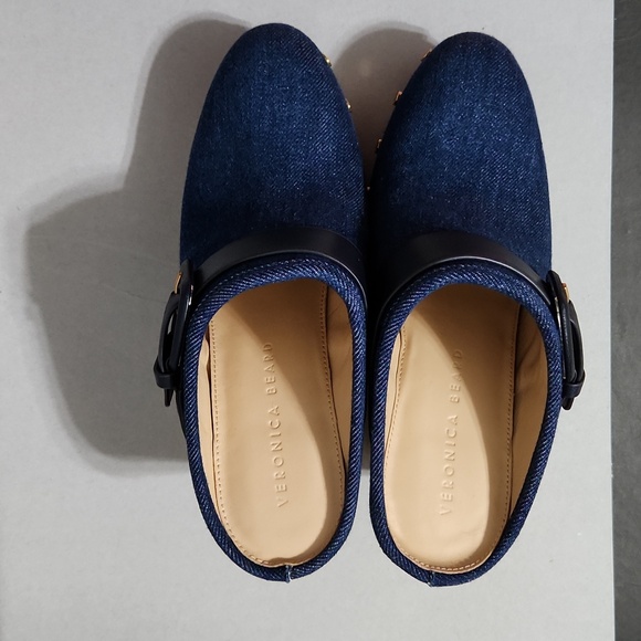 NWOB Veronica Beard Dacey Denim Clog Mules. Sizes 7, 7.5 - Picture 10 of 12